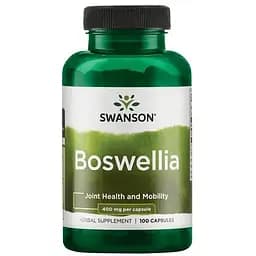Экстракт босвелии Swanson Boswellia 400 mg, 100 капсул для поддержки суставов