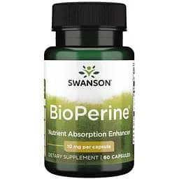 Біоперин Swanson Bioperine 10 мг 60 капсул (2022-10-0204)