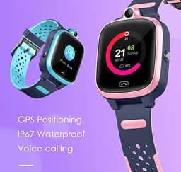 Дитячий смарт годинник-телефон Lemfo B27 з 4G SIM-картою, Wi-Fi, геолокацією GPS та кнопкою SOS Рожевий - мініатюра 4