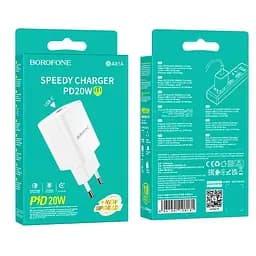 Блок живлення швидкий зарядний пристрій Borofone BA81A 20w usb-c - мініатюра 7