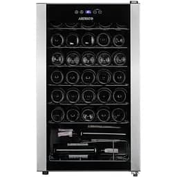 ARDESTO Холодильник для вина, 84.2x48х44, мороз.отд.-96л, зон - 1, бут-34, ST, диспл внутр., черный