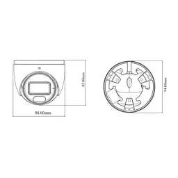 IP-відеокамера 8Mp TVT TD-9584S4L-C(D/PE/AW2) White f=2.8mm, ІЧ+LED-підсвічування, з мікрофоном (77-00474) - мініатюра 2