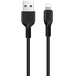 USB Cable Hoco X20 Flash Charged Lightning Black 1m