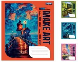 Тетради ученические 96 листов линия 1В Make art, 5 шт. в упаковке