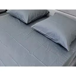 Простыня Ecotton Natural Grey на резинке сатин 180х200 см серая (24858)