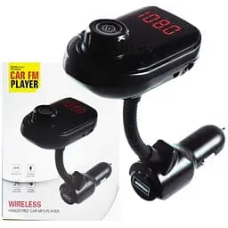 Автомобільний FM модулятор трансмітер M18 Black (av107)