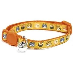 Нашийник для кота Croci Catmania Sushi нейлоновий зі дзвінком 23-35x1 см жовтий