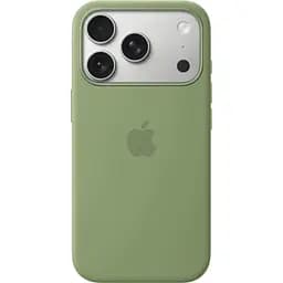 Чехол Silicone Case with Button, Animation & MagSafe для Apple iPhone 17 Pro Light Moss AAA [161688]
