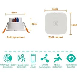 Датчик освітлення Tuya WKD-PIR06 ZigBee 5.8G [109107] - мініатюра 4