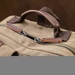 Рюкзак текстильний дорожній унісекс 20620 Vintage оливковий - мініатюра 8
