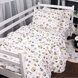 Комплект постельного белья MirSon Фланель 014 Lion белый King Size (2200009655074)