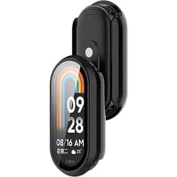 Чохол-накладка DK для Xiaomi Mi Smart Band 9 Пластик Gloss Glass Full Cover (black) - мініатюра 2