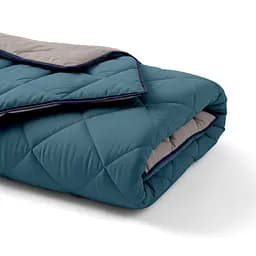 Покривало стьобане двостороннє Cosas Ocean Sand CS4 110х140 см (Blanket_68Sky_84Quartz_kt_87DarkBlue_110х140) - мініатюра 2