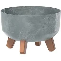 Горщик для квітів Prosperplast Gracia Low Beton Effect 3.8 л бетон (71884-422)