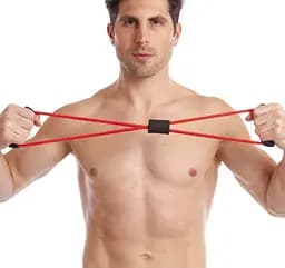 Еспандер EasyFit вісімка трубчастий рожевий (EF-3947-P) - мініатюра 4