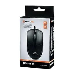 Комп'ютерна мишка Real-El RM-211 USB Black (EL123200001) - мініатюра 5