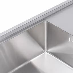 Кухонна мийка Germece Handmade 800x430x230 (з підставкою для ножів) HD-D008, Нержавіюча сталь - мініатюра 5