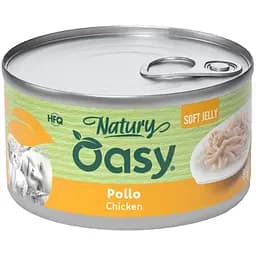 Вологий корм Oasy Cat Wet Natury для дорослих котів філе курки 85 г