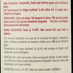 Вино Covinca Vina Oria Crianza, червоне, сухе, 13,5%, 0,75 л (8000014946556) - мініатюра 3