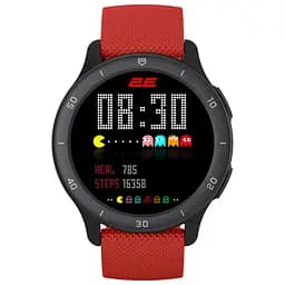 Smart Watch 2E Motion GT2 47mm black/red+ ремінець зелений UA