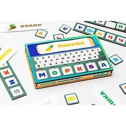 Іграшка-сортер PuzzleOK Абетка комп'ютер Puz-73913, 32 карточки дерев'яна - мініатюра 2