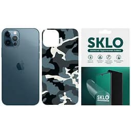 Захисна плівка SKLO Back тил Camo для Apple iPhone XR 6.1 Блакитний/Army Blue