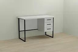 Комп'ютерний стіл Ferrum-decor Гаррі 75x140x60 чорний ДСП Білий 32мм (FRD-103546)