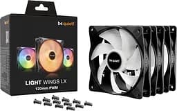 Вентилятор be quiet! Light Wings LX 120mm PWM 3-Pack Black (BL121) - мініатюра 4