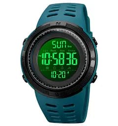 Спортивний наручний годинник Skmei 2070 (Бірюзовий з чорним циферблатом) - мініатюра 2