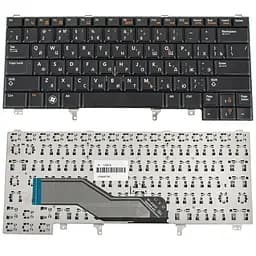 Клавіатура для ноутбука DELL (Latitude: E5420, E6320, E6330, E6430) rus, black, без джойстика (без платки)