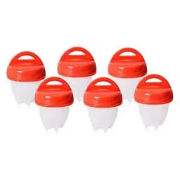 Набір із 6 силіконових форм для варки яєць без шкаралупи (пашот), Kitchen Master 83126