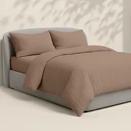 Комплект постільної білизни Cosas Brown CS1 Євро муслін коричневий (Muslin_019Brown_El180x30-019Brown_200) - мініатюра 3