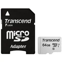 Карта пам'яті Transcend 64GB microSDXC class 10 UHS-I U1 (TS64GUSD300S-A)