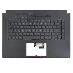 Верхня кришка для Asus ROG GU502DU, RU, (Чорний, топкейс+клавіатура, 4pin підсвічування, Оригінал)