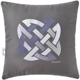 Подушка декоративна Ideia Rain з вишивкою сірий 50х50 см (8-32196)