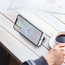 Бездротовий магнітний зовнішній акумулятор Choetech B651 10000mAh білий - мініатюра 6