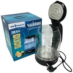Електрочайник Sea Breeze SB-014 з підсвіткою 1.8 л 1500 Вт Прозорий  - мініатюра 7