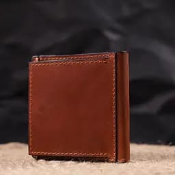 Чоловічий шкіряний гаманець Grande Pelle 9.5х10х1.5 см acs0024006 - мініатюра 8