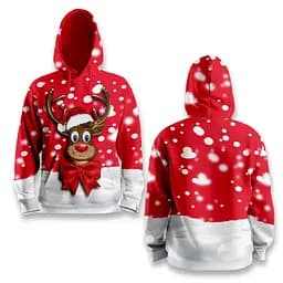 Худі спортивне з 3D принтом Merry Reindeer 31515 3XL