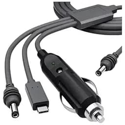 Кабель живлення для Starlink Mini DC + Type-C + автомобільний прикурювач 5 м (18799) - мініатюра 2