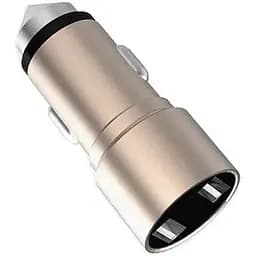 Автомобільний зарядний пристрій WUW C87 Золотий