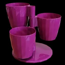 Горшок для цветов Serinova Donence, 3 л, фиолетовый (DNC-Violet)