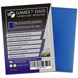 Аксесуар Games 7 Days Протектори для карт Games7Days 66 х 91 мм MTG, 80 шт. Blue PREMIUM (GSD-BL6691)