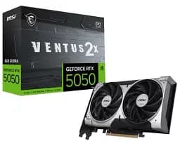 Відеокарта GeForce RTX 5050 MSI VENTUS 2X OC 8Gb GDDR6 128-bit HDMI/3xDP 2617/20000 MHz 8-pin (G5050-8V2C)