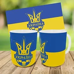 Набір дитячий Футбол Україна рюкзак 36х27см сумка-бананка, кружка з принтом для хлопчика (01609) - мініатюра 9