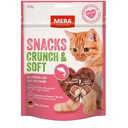 Ласощі для котів снеки з лососем MERA SNACKS Crunch & Soft Lachs 200 г