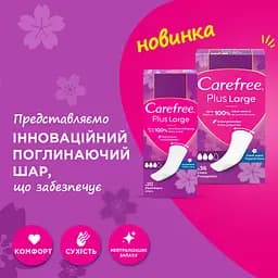 Щоденні прокладки Carefree Plus Large Fresh 36 шт. - мініатюра 5