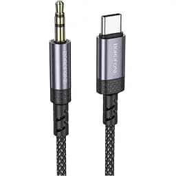 Аудіокабель Borofone BL24 Graceful digital audio conversion cable Type-C Сірий
