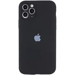 Чохол Silicone Case Full Camera Protective AA для Apple iPhone 12 Pro Max 6.7" Чорний / Black