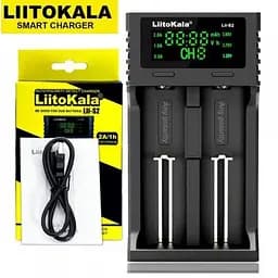 Зарядний пристрій LiitoKala Lii-S2 для двох акумуляторів 18650, 26650, 21700, ААА Li-Ion, LiFePO4, NiMH - мініатюра 2